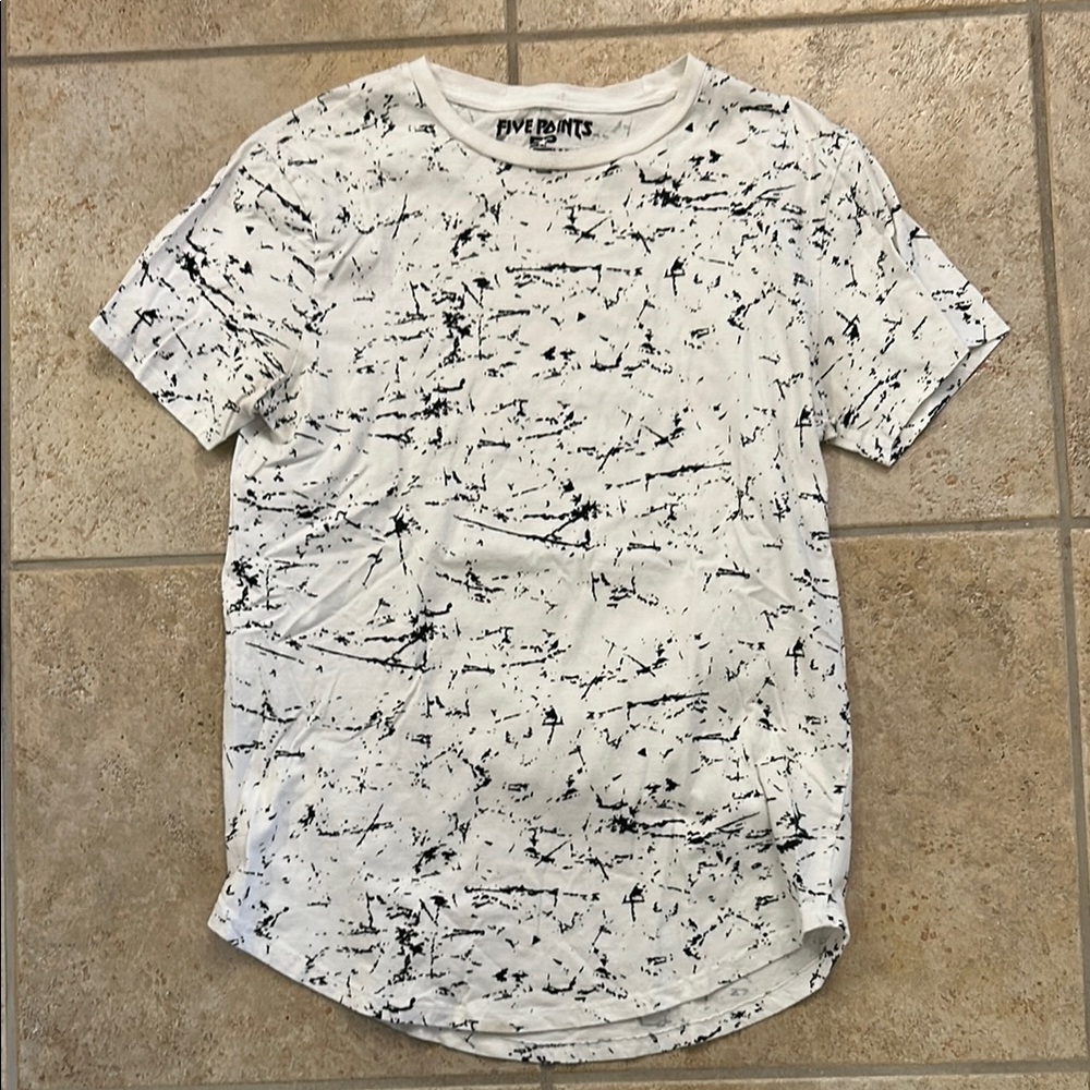 Five Points Industry White and Black Men's Shirt Men’s Large